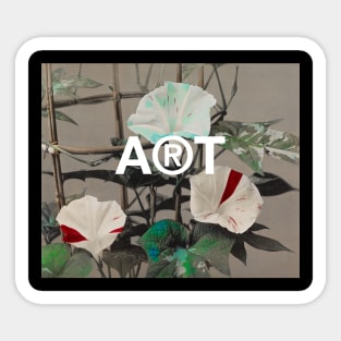 Morning glory still life vintage flowers Sticker